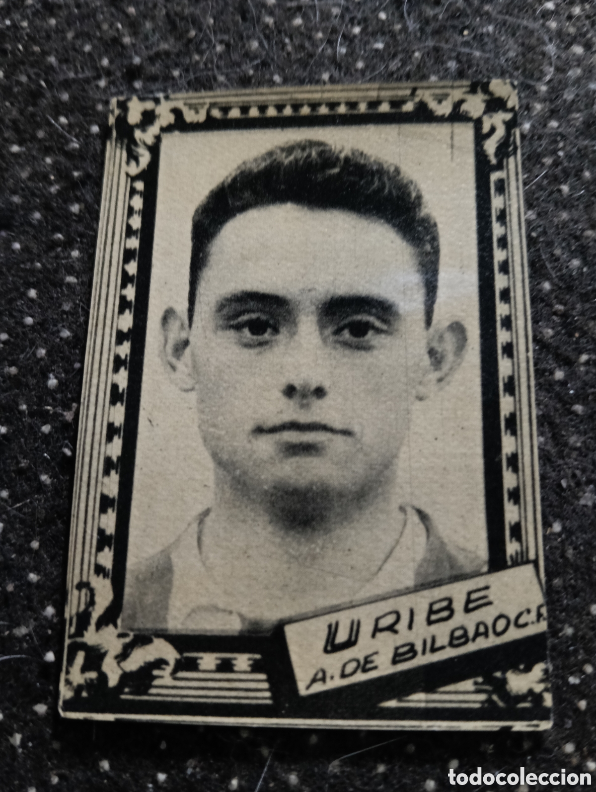 Cromos de f&uacute;tbol: URIBE - ATL&Eacute;TICO DE BILBAO - CROMO LIGA 1959 1960 - ALBUM FHER DISGRA, sin pegar, en muy buen estado