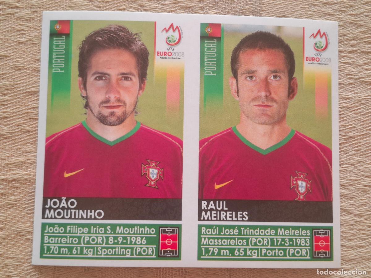 Cromos de f&uacute;tbol: EURO 2008 AUSTRIA / SUIZA - PANINI - MOUTINHO / MEIRELES ( PORTUGAL ) EXTRA STICKERS - NUNCA PEGADOS