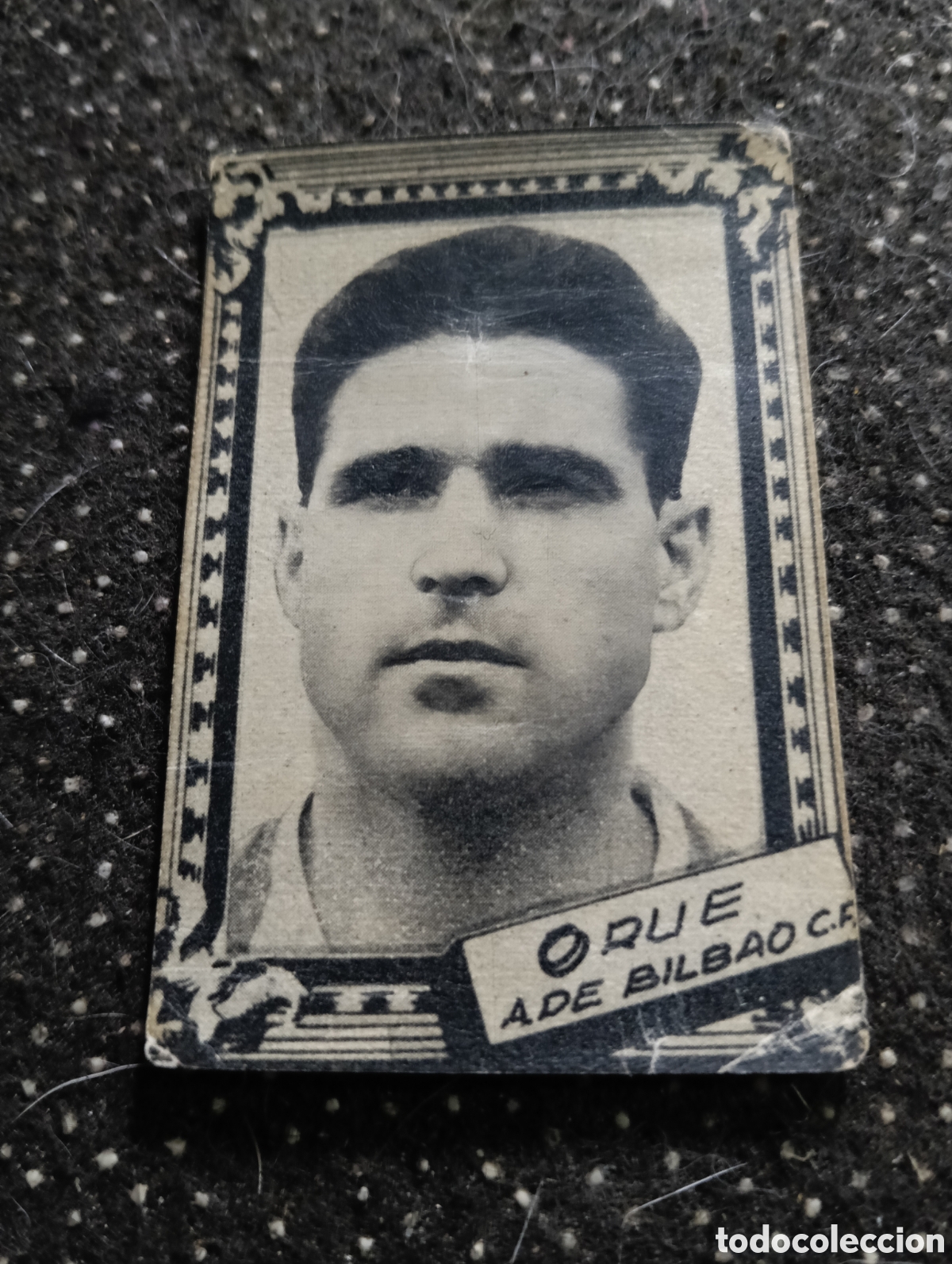 Cromos de f&uacute;tbol: ORUE - ATL&Eacute;TICO DE BILBAO - CROMO LIGA 1959 1960 - ALBUM FHER DISGRA, sin pegar, en muy buen estado