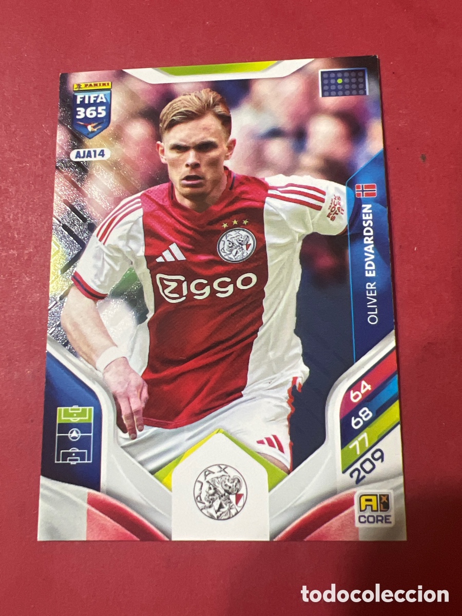 Cromos de f&uacute;tbol: A1727. Oliver Edvardsen AJA14 Adrenalyn XL Fifa 365 2026 Ajax