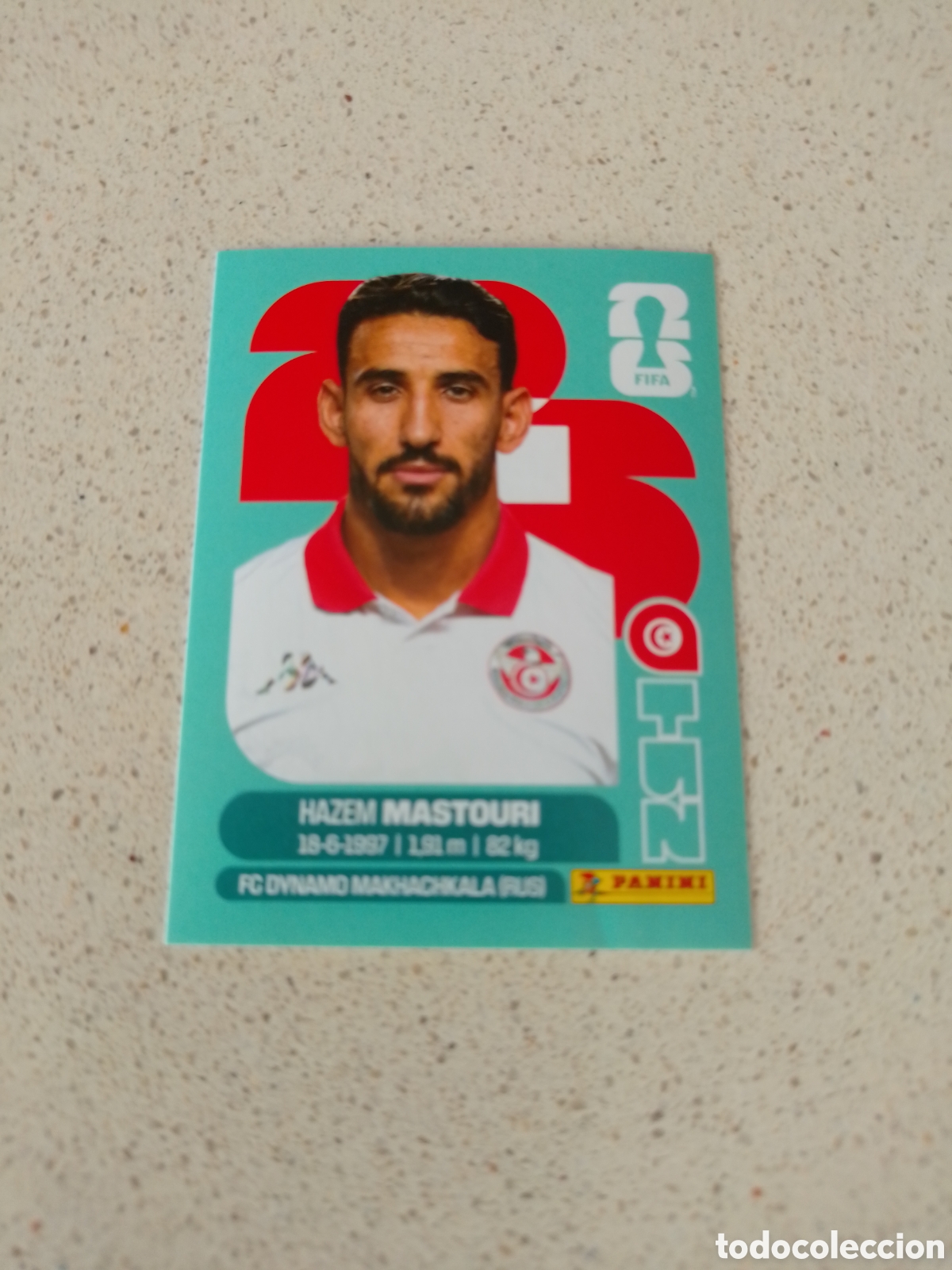 Cromos de f&uacute;tbol: CROMO NUMERO 17 MASTOURI TUNEZ. MUNDIAL 2026. PANINI.
