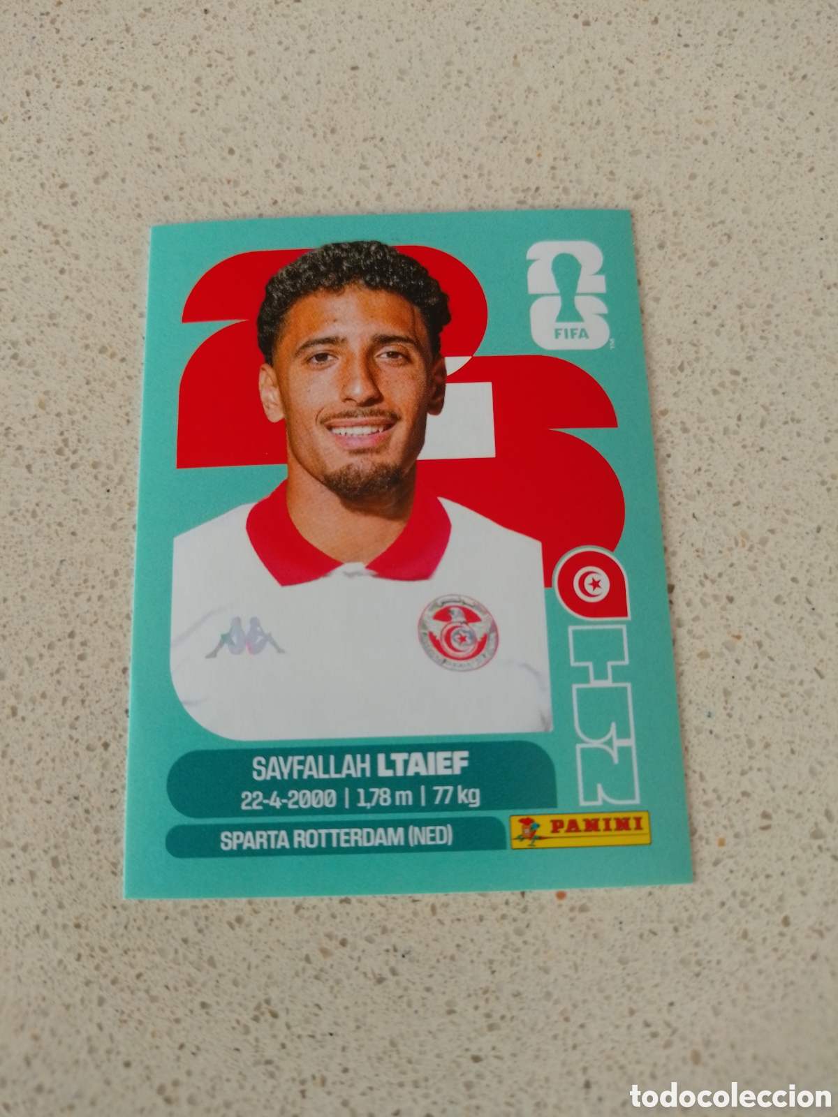 Cromos de f&uacute;tbol: CROMO NUMERO 19 LTAIEF TUNEZ. MUNDIAL 2026. PANINI.