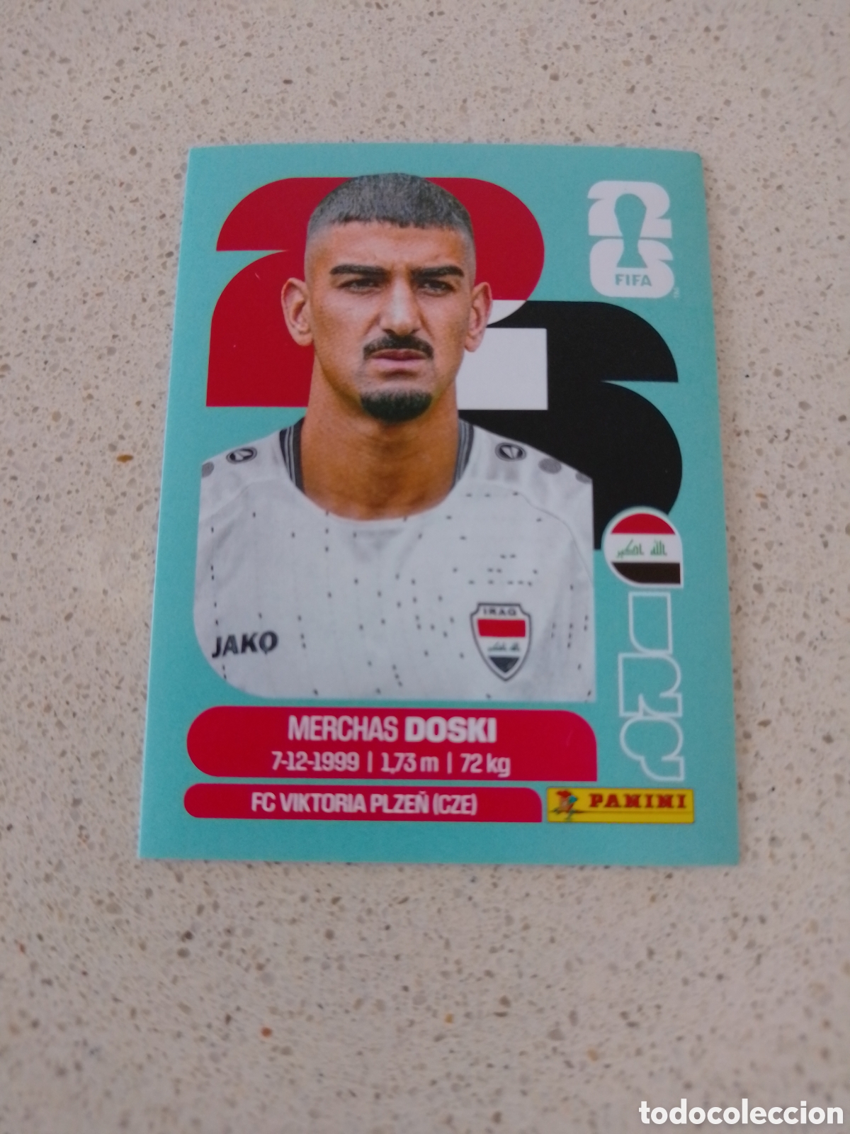 Cromos de f&uacute;tbol: CROMO NUMERO 6 DOSKI IRAQ. MUNDIAL 2026. PANINI.