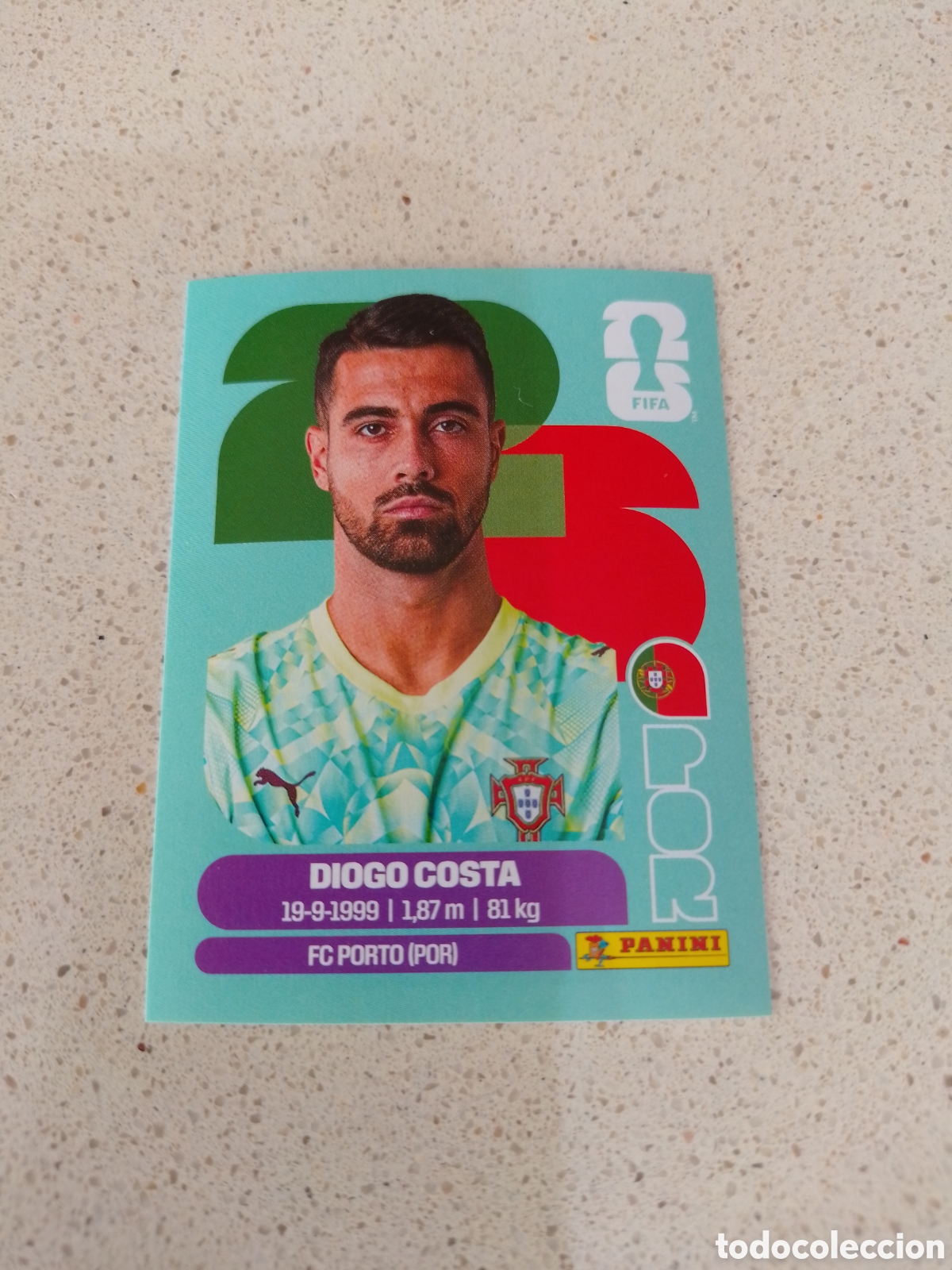 Cromos de f&uacute;tbol: CROMO NUMERO 2 DIOGO COSTA PORTUGAL. MUNDIAL 2026. PANINI.