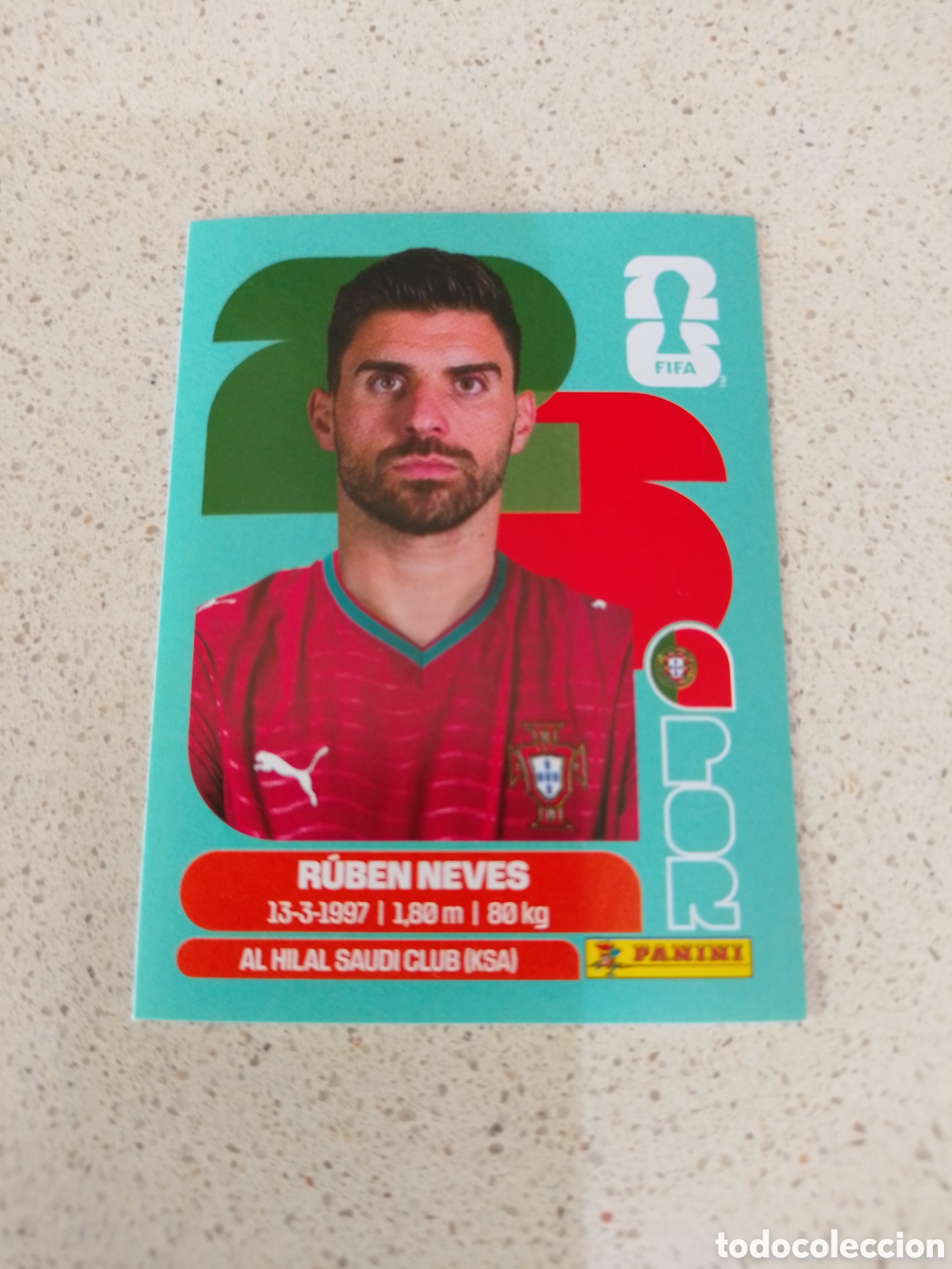 Cromos de f&uacute;tbol: CROMO NUMERO 11 RUBEN NEVES PORTUGAL. MUNDIAL 2026. PANINI.