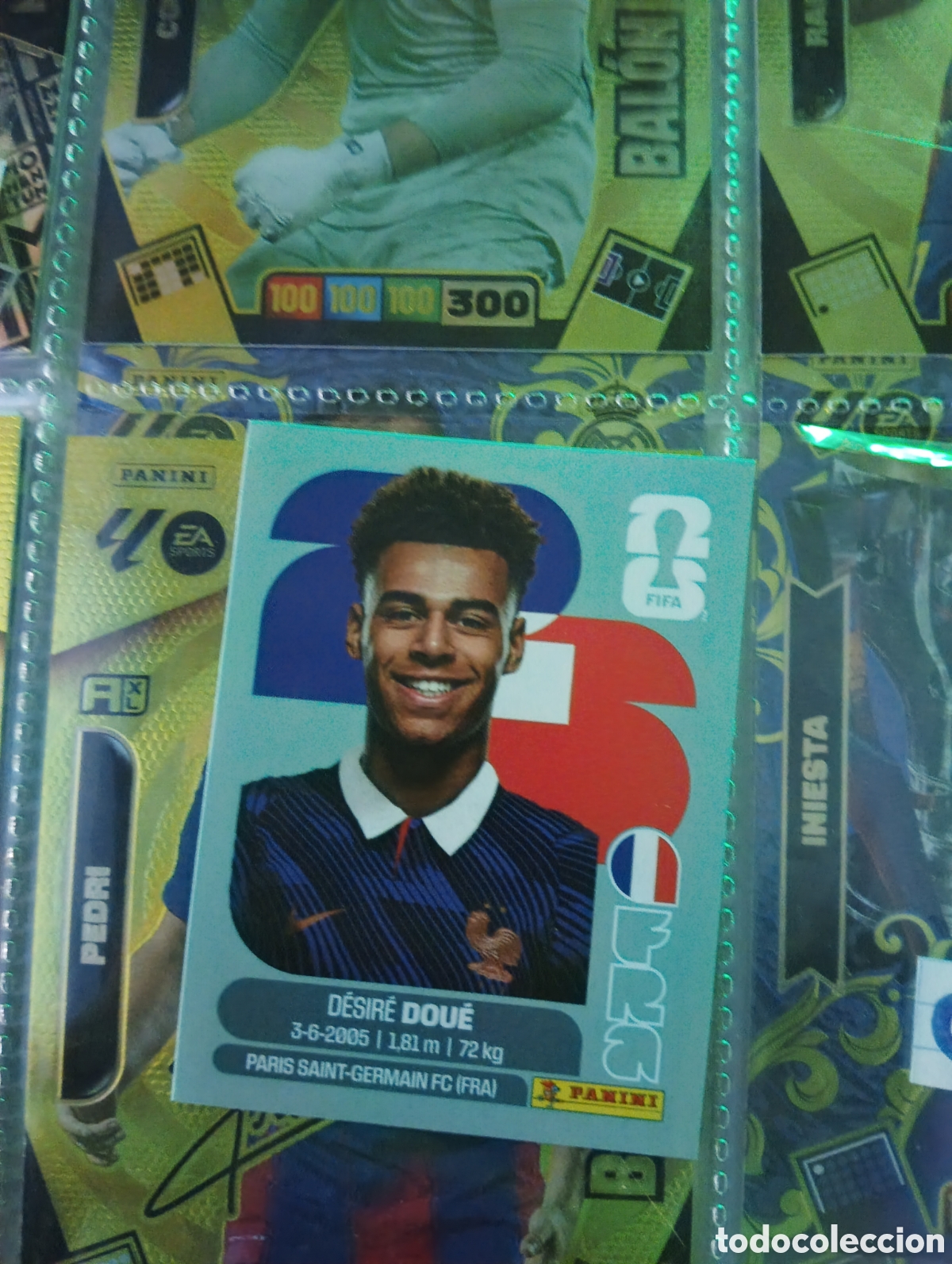 Cromos de f&uacute;tbol: MUNDIAL 2026 ESTADOS UNIDOS USA MEXICO MEJICO CANADA FRA 17 FRA17 DESIRE DOUE FRANCIA FIFA