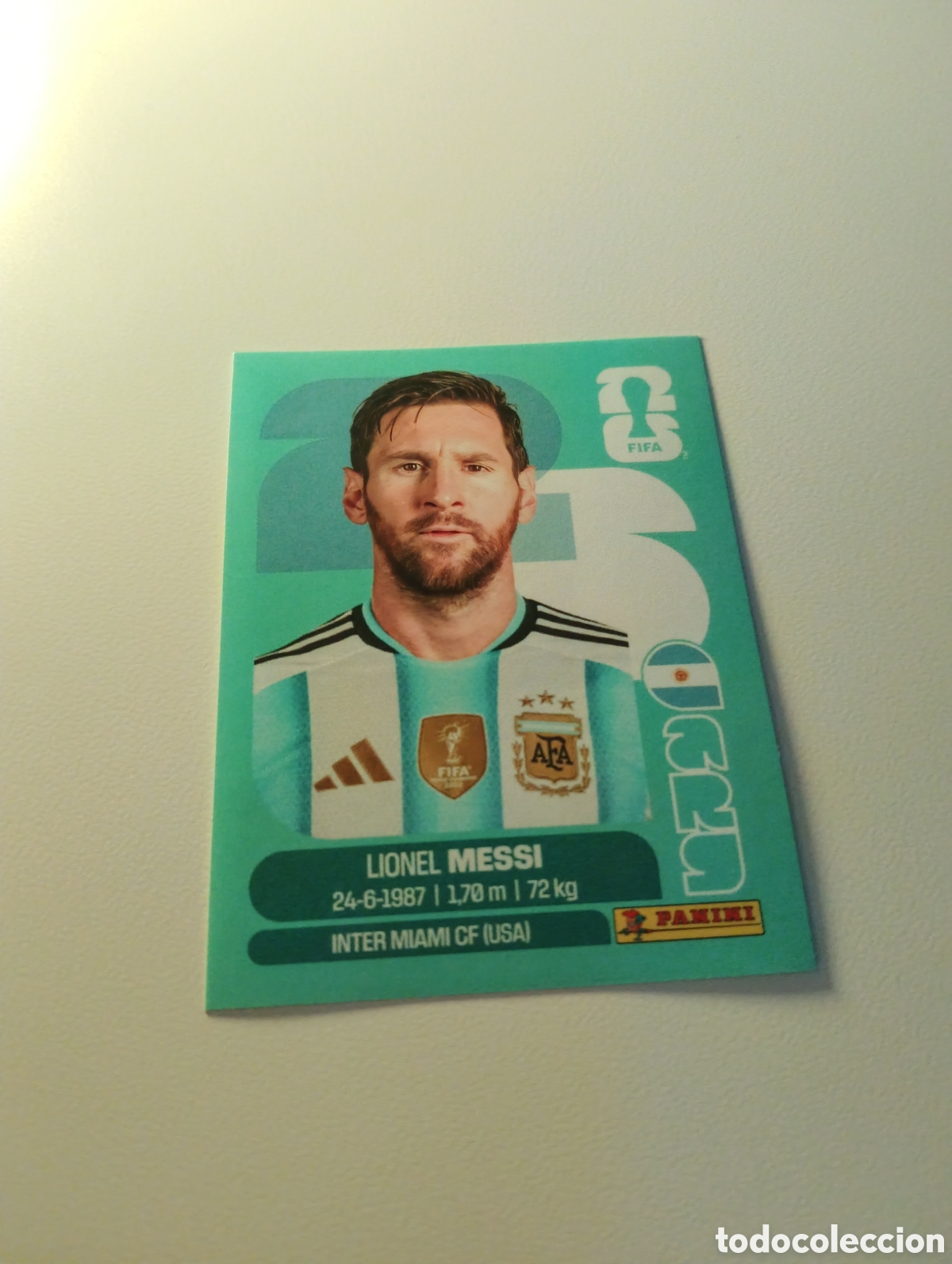 Cromos de f&uacute;tbol: OFFICIAL STICKER COLLECTION WORLD CUP MUNDIAL 2026 - ARGENTINA N&ordm; 17 MESSI