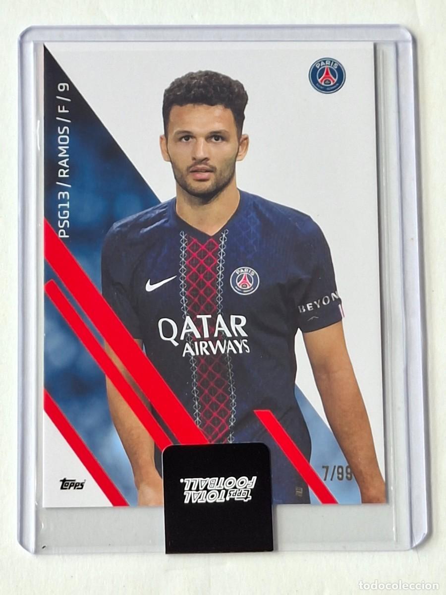 Cromos de f&uacute;tbol: Numerada 7/99 Base #PSG13 GONCALO RAMOS (Paris Saint Germain) TOPPS Total Football 2025-26 TopLoader