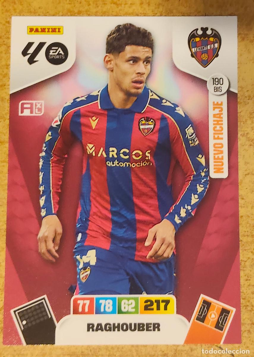 Cromos de f&uacute;tbol: RAGHOUBER 190BIS - NUEVO FICHAJE - LEVANTE UD Adrenalyn XL LaLiga 25 26 Panini 2025 2026