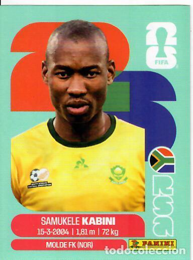 Cromos de f&uacute;tbol: CROMO PANINI MUNDIAL WORLD CUP 2026 - RSA 5 - KABINI - SUD&Aacute;FRICA