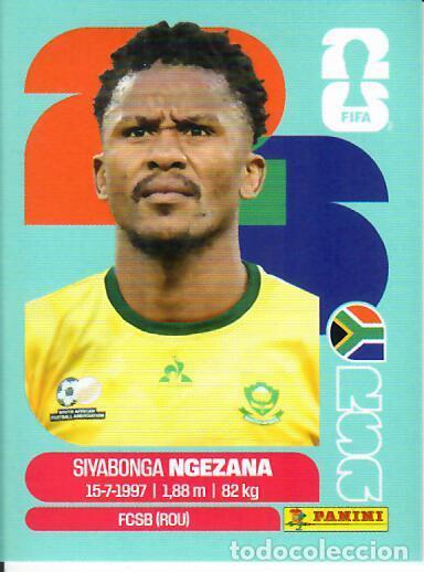 Cromos de f&uacute;tbol: CROMO PANINI MUNDIAL WORLD CUP 2026 - RSA 8 - NGEZANA - SUD&Aacute;FRICA