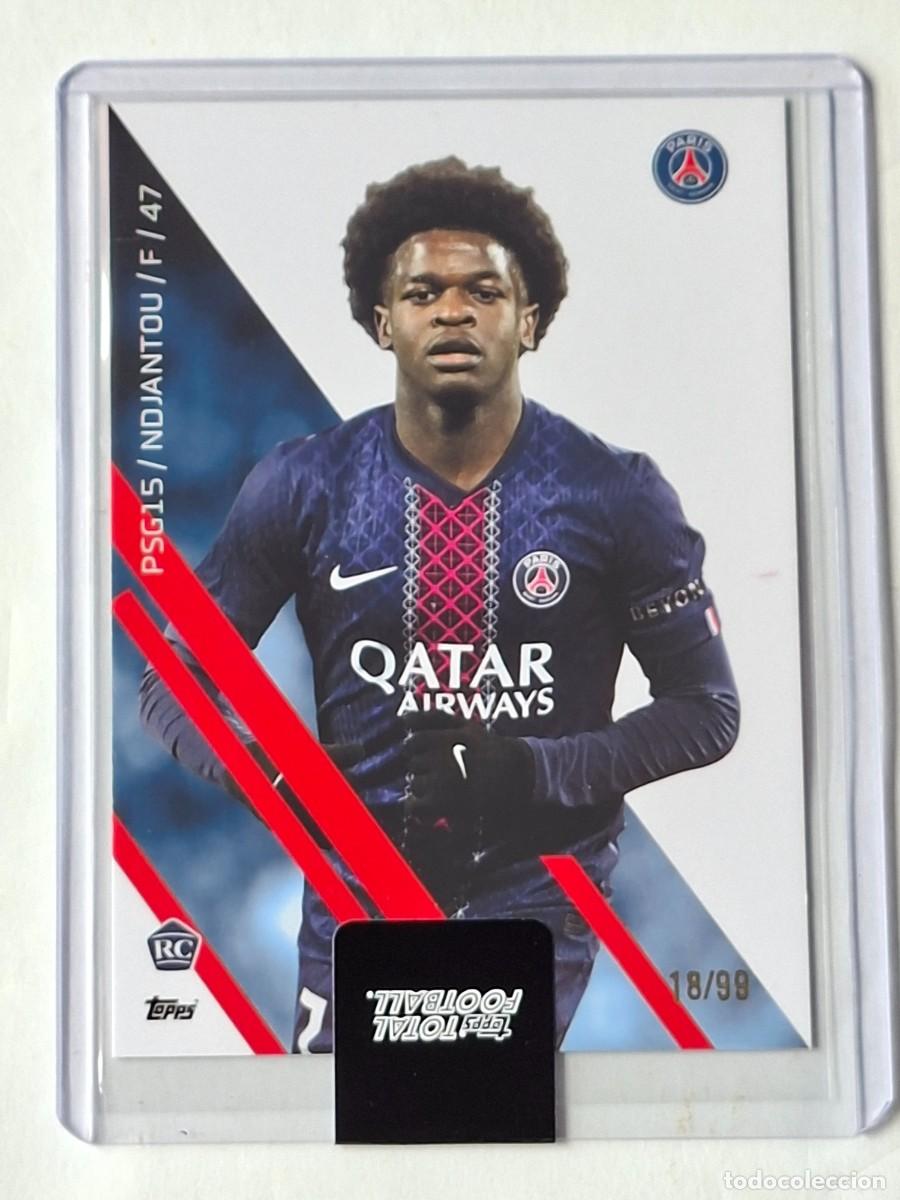 Cromos de f&uacute;tbol: Numerada #/99 Rookie Base #PSG15 QUENTIN NDJANTOU (Paris Saint Germain) TOPPS Total Football 2025-26