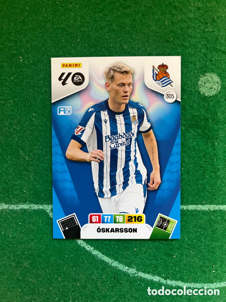 Cromos de f&uacute;tbol: 305 OSKARSSON REAL SOCIEDAD ADRENALYN 2025 2026 PANINI