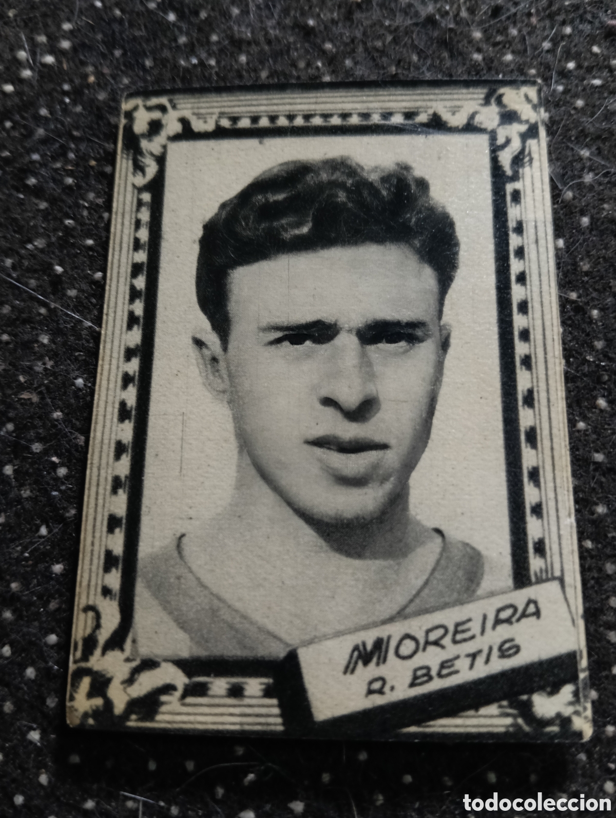 Cromos de f&uacute;tbol: MOREIRA - REAL BETIS - CROMO LIGA 1959 1960 - ALBUM FHER DISGRA, sin pegar, en muy buen estado