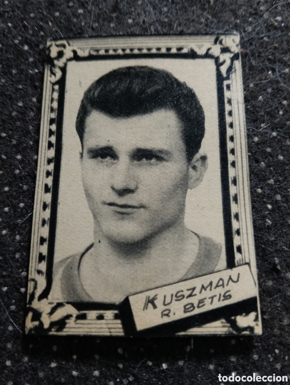 Cromos de f&uacute;tbol: KUSZMAN - REAL BETIS - CROMO LIGA 1959 1960 - ALBUM FHER DISGRA, sin pegar, en muy buen estado
