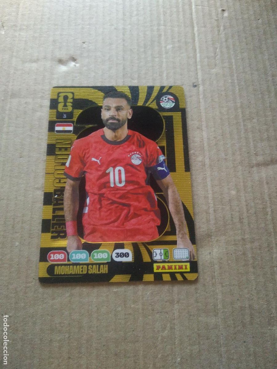 Cromos de f&uacute;tbol: 3 SALAH EGIPTO BALON DE ORO CROMO FUTBOL PANINI ADRENALYN MUNDIAL 2026 WORLD CUP COPA DEL MUNDO