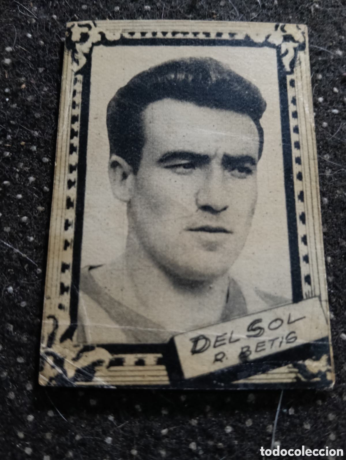 Cromos de f&uacute;tbol: DEL SOL - REAL BETIS - CROMO LIGA 1959 1960 - ALBUM FHER DISGRA, sin pegar, en muy buen estado