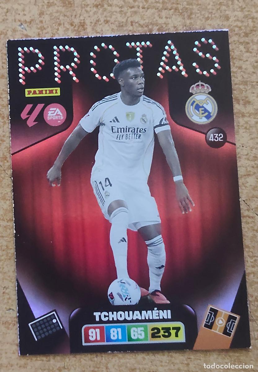 Cromos de Futebol: ADRENALYN XL 2025 2026 25 26 PANINI TCHOUAMENI 432 PROTAS REAL MADRID LIGA COLECCI&Oacute;N ALBUM