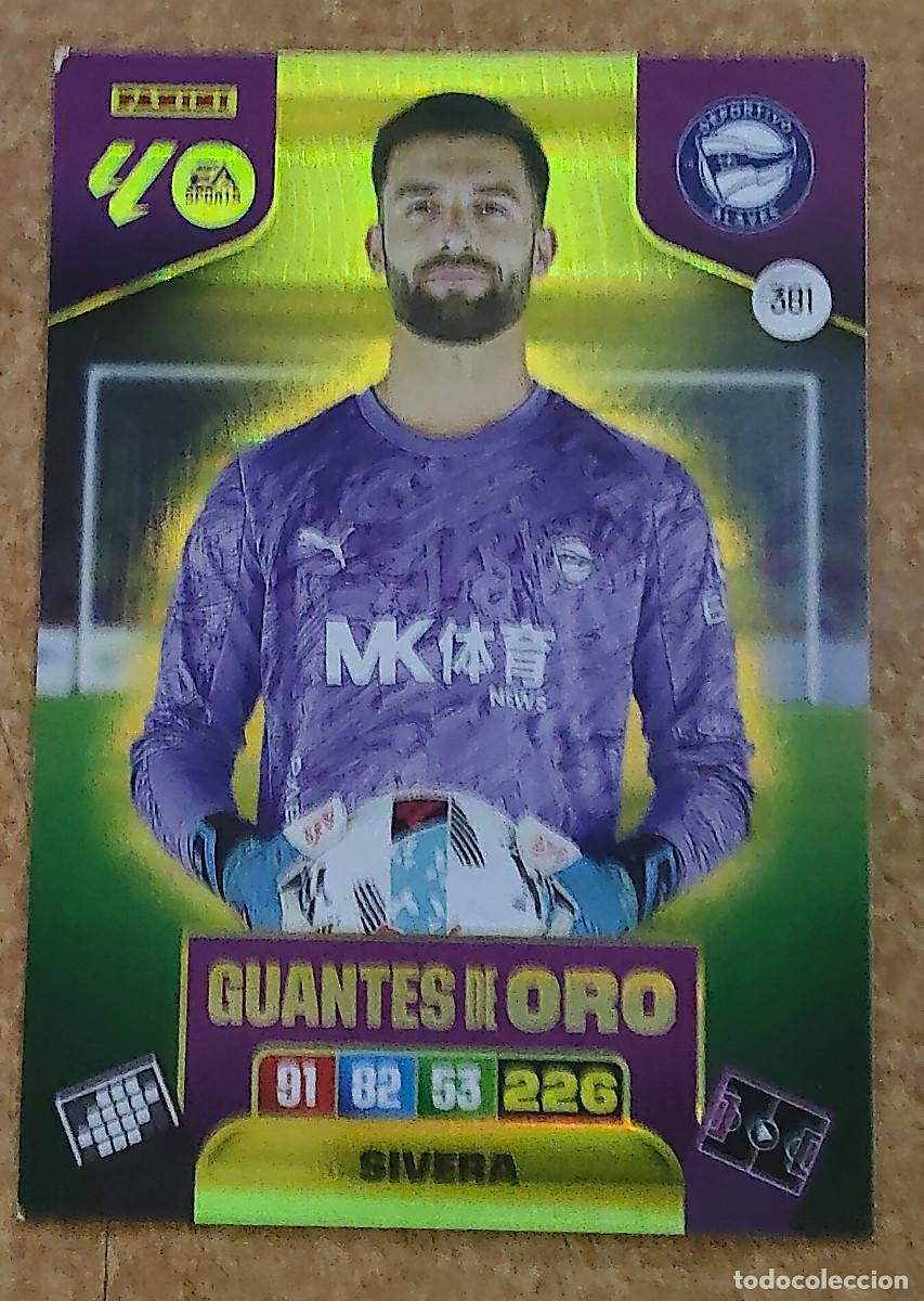 Cromos de f&uacute;tbol: Cromo de F&uacute;tbol #381 Antonio Sivera Panini Adrenalyn XL Laliga 2025-2026 Guantes de Oro