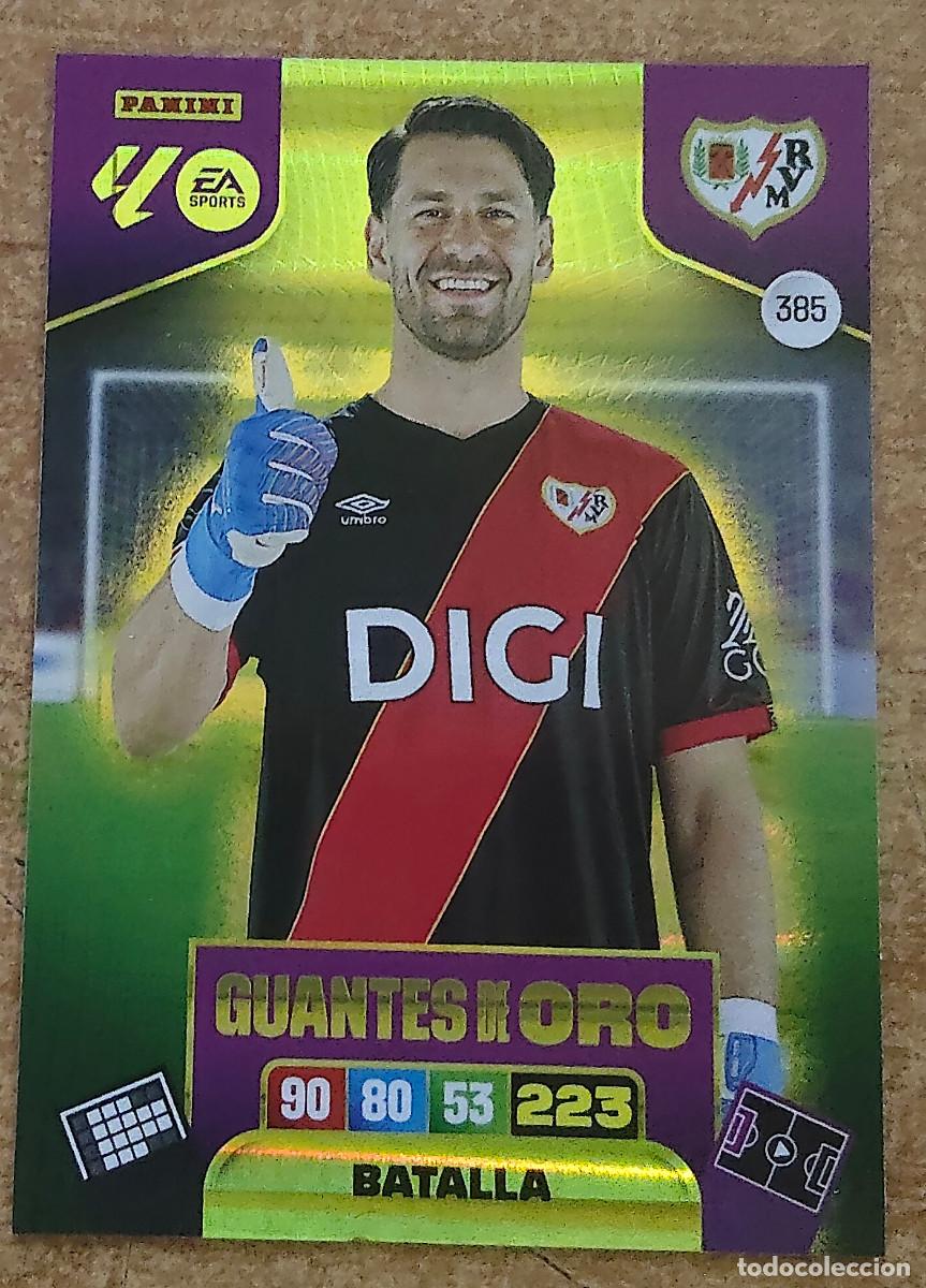 Cromos de f&uacute;tbol: 385 Batalla Guantes de Oro Rayo Vallecano Adrenalyn XL 25 26