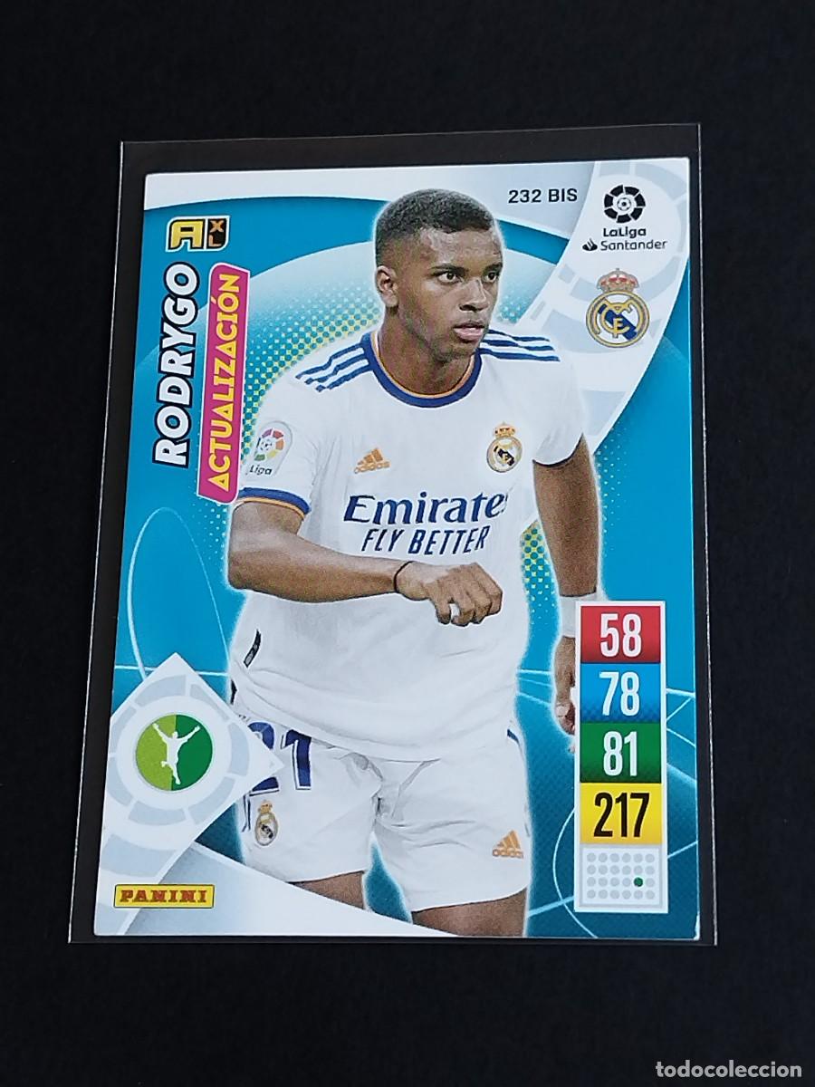 Cromos de f&uacute;tbol: RODRYGO ACTUALIZACI&Oacute;N #232 BIS REAL MADRID - ADRENALYN XL LA LIGA 2021 2022 - PANINI 21 22