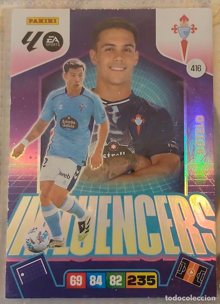 Cromos de f&uacute;tbol: ADRENALYN XL 2025-26 CARD INFLUENCERS N&ordm; 416 SOTELO CELTA DE VIGO