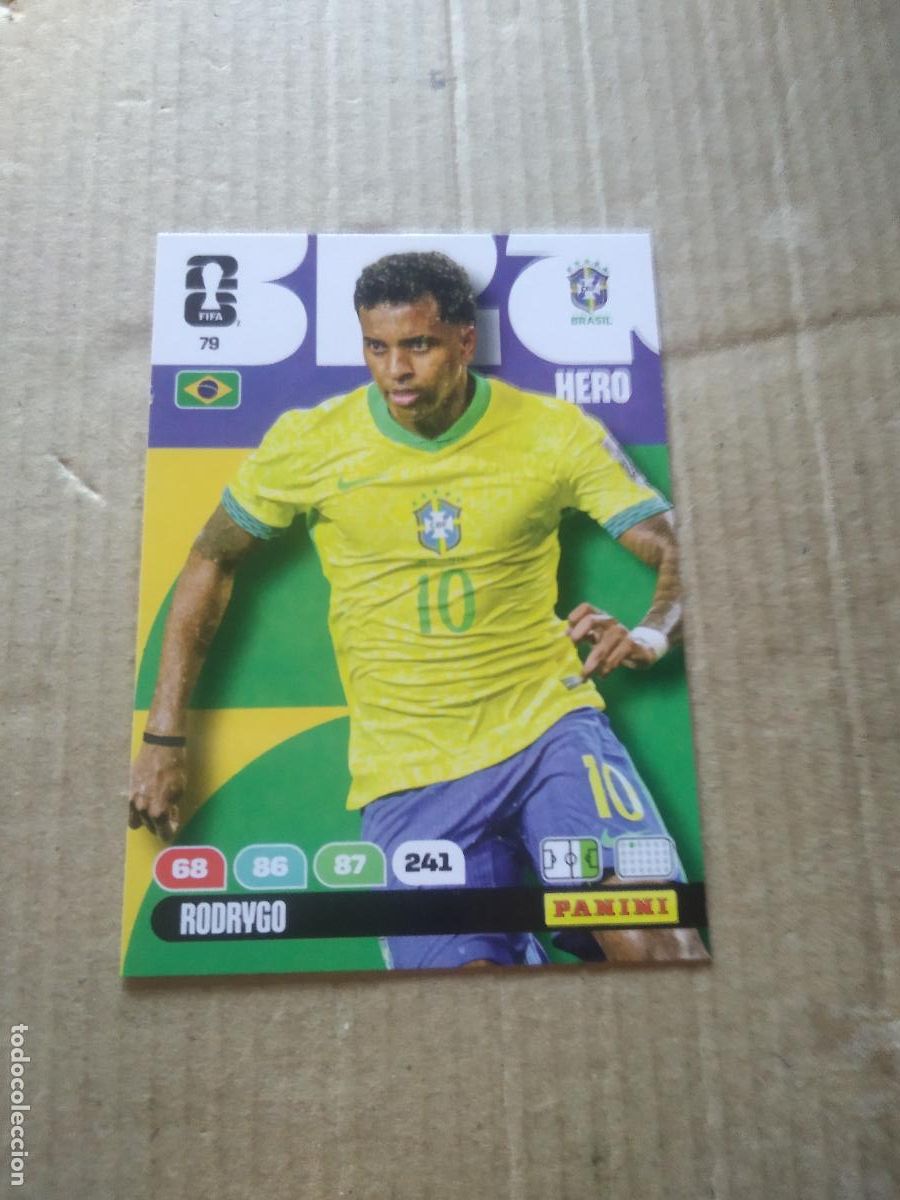 Cromos de f&uacute;tbol: 79 rodrygo brasil CROMO FUTBOL PANINI ADRENALYN MUNDIAL 2026 WORLD CUP COPA DEL MUNDO