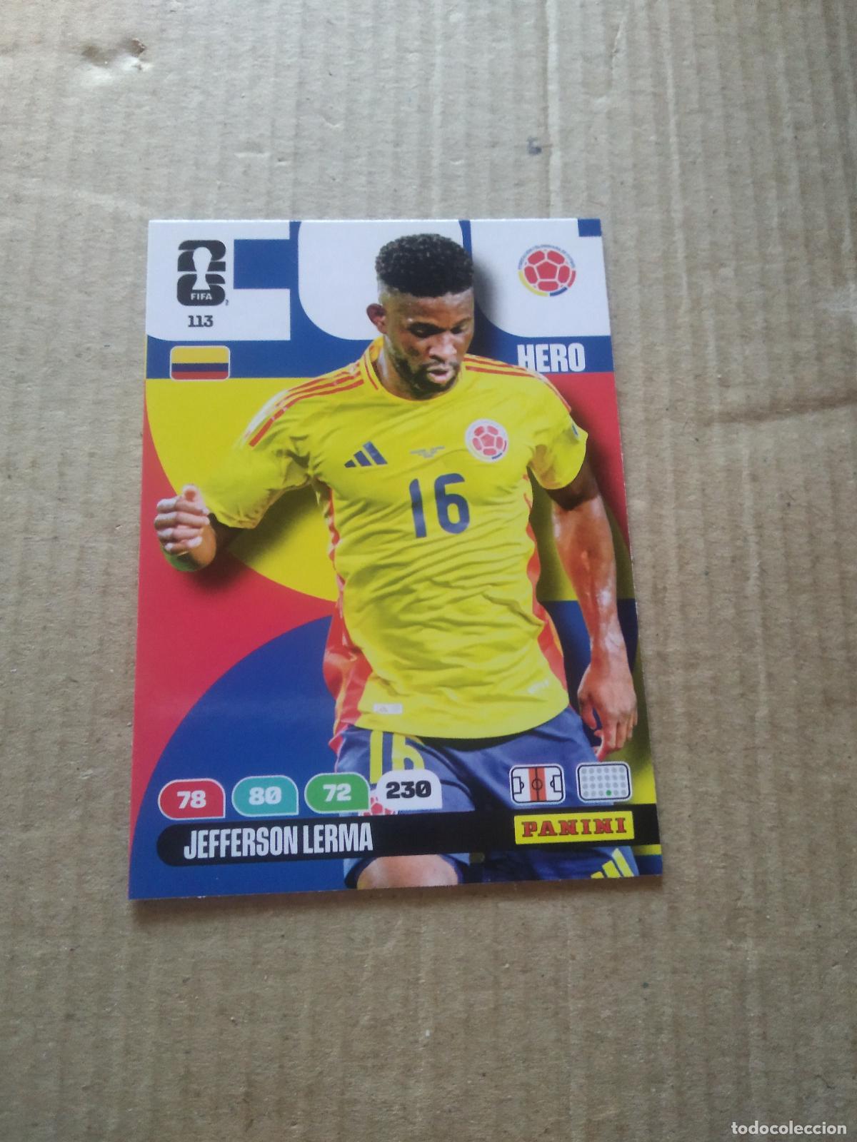 Cromos de f&uacute;tbol: 113 jefferson lerma colombia CROMO FUTBOL PANINI ADRENALYN MUNDIAL 2026 WORLD CUP COPA DEL MUNDO