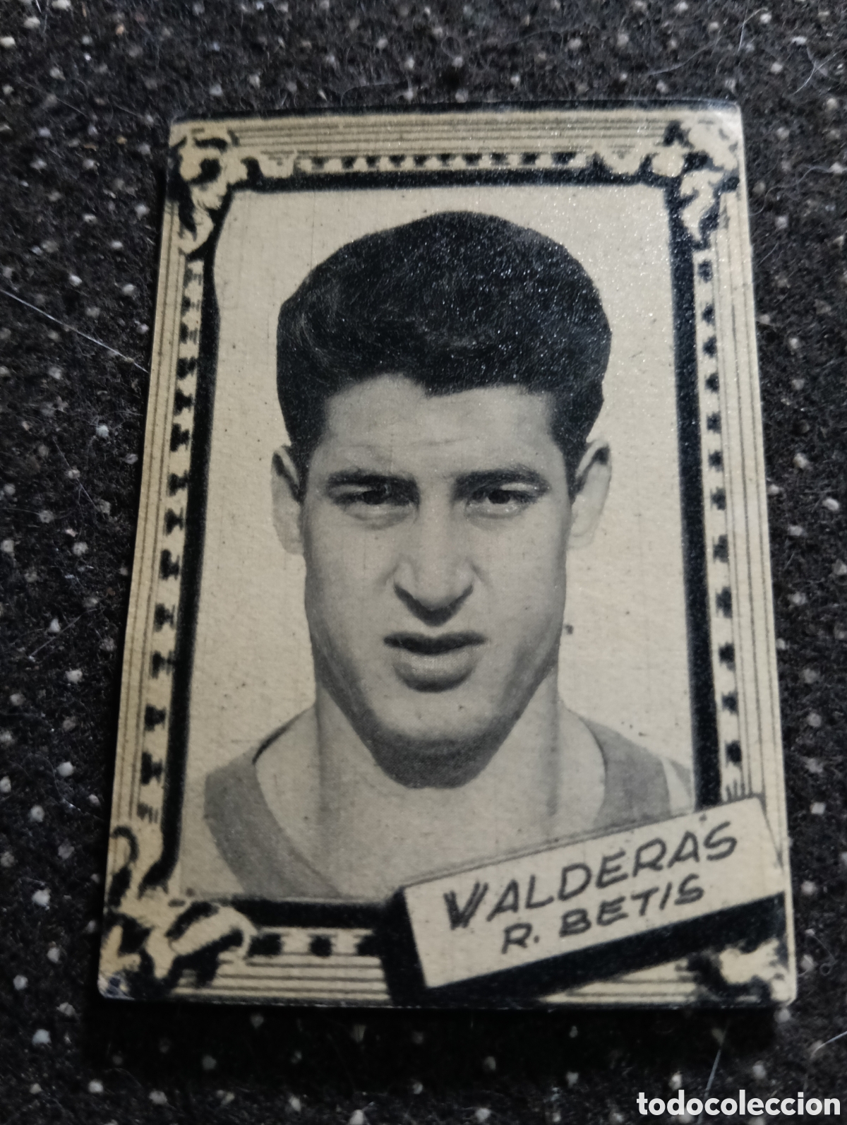 Cromos de f&uacute;tbol: VALDERAS - REAL BETIS - CROMO LIGA 1959 1960 - ALBUM FHER DISGRA, sin pegar, en muy buen estado