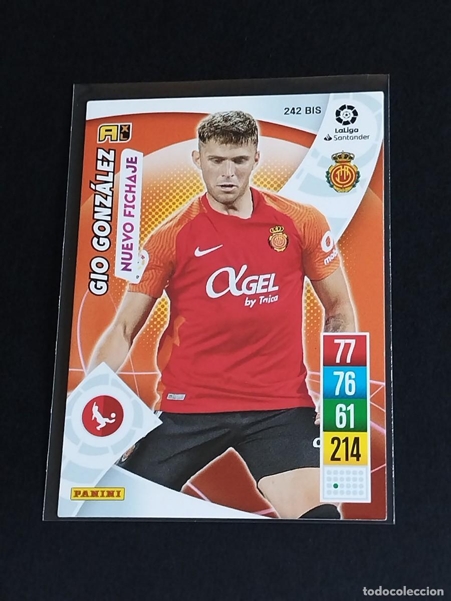 Cromos de f&uacute;tbol: GIO GONZ&Aacute;LEZ NUEVO FICHAJE #242 BIS RCD MALLORCA - ADRENALYN XL LA LIGA 2021 2022 - PANINI 21 22