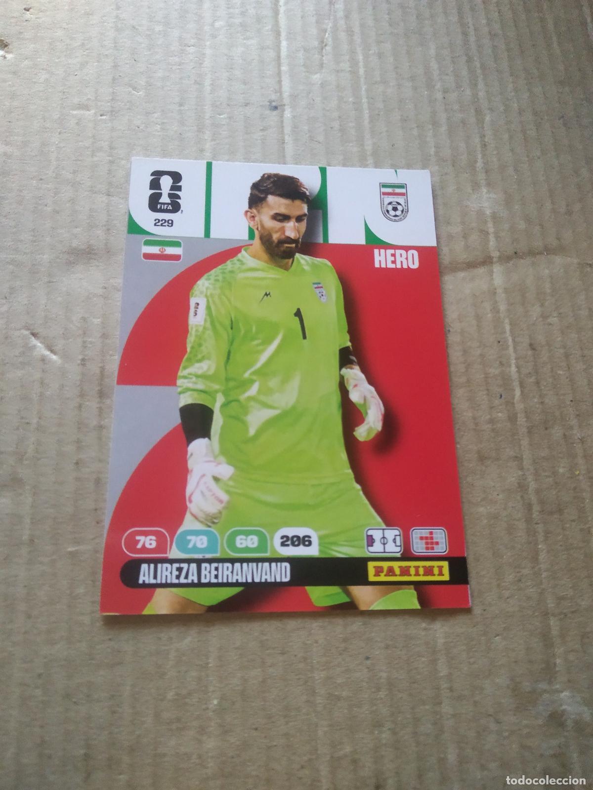 Cromos de f&uacute;tbol: 229 ALIREZA BEIRANVAND IRAN CROMO FUTBOL PANINI ADRENALYN MUNDIAL 2026 WORLD CUP COPA DEL MUNDO