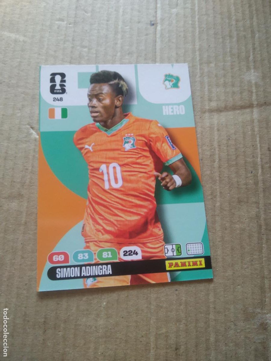 Cromos de f&uacute;tbol: 248 SIMON ADINGRA COSTA MARFIL CROMO FUTBOL PANINI ADRENALYN MUNDIAL 2026 WORLD CUP COPA DEL MUNDO