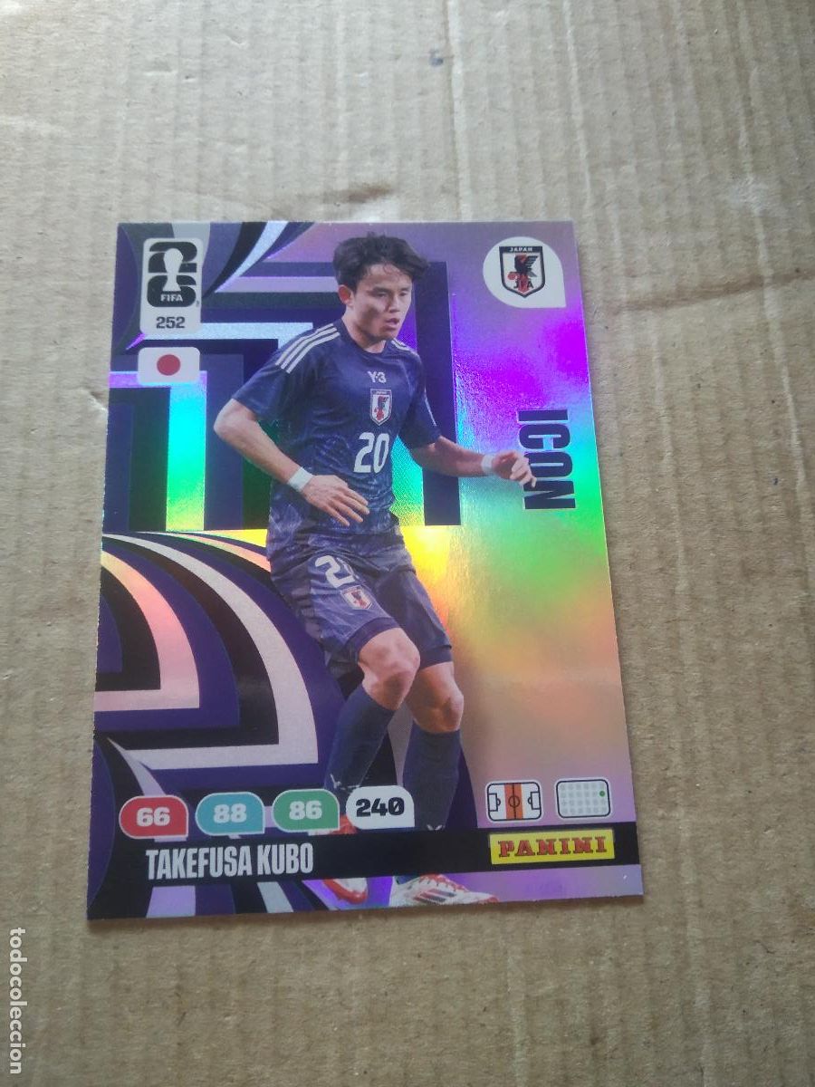 Cromos de f&uacute;tbol: 252 KUBO JAPON CROMO FUTBOL PANINI ADRENALYN MUNDIAL 2026 WORLD CUP COPA DEL MUNDO
