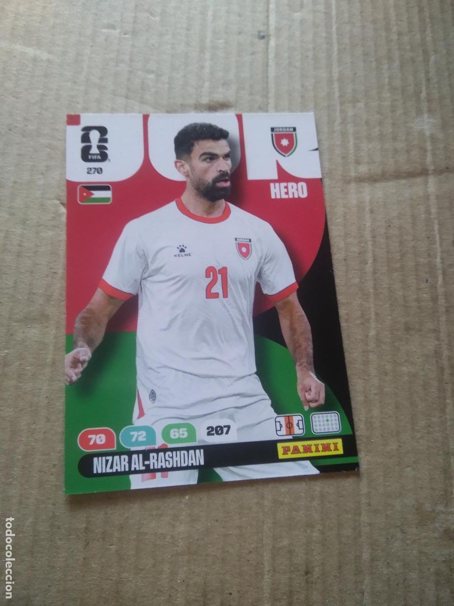 Cromos de f&uacute;tbol: 270 NIZAR AL-RASHDAN JORDANIA CROMO FUTBOL PANINI ADRENALYN MUNDIAL 2026 WORLD CUP COPA DEL MUNDO