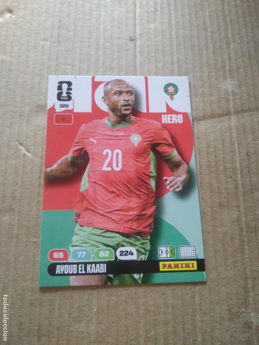 Cromos de f&uacute;tbol: 309 AYOUB EL KAABI MARRUECOS CROMO FUTBOL PANINI ADRENALYN MUNDIAL 2026 WORLD CUP COPA DEL MUNDO