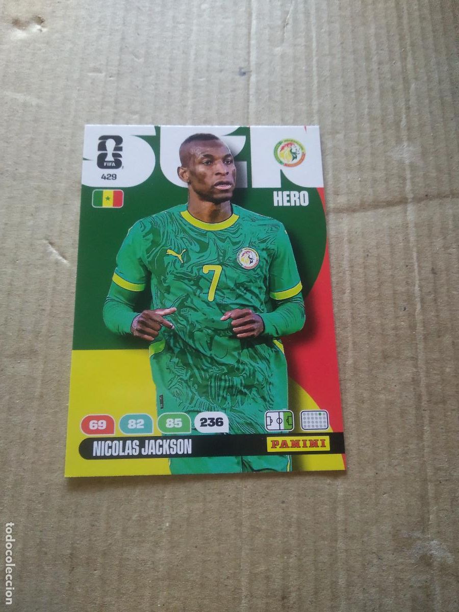 Cromos de f&uacute;tbol: 429 NICOLAS JACKSON SENEGAL CROMO FUTBOL PANINI ADRENALYN MUNDIAL 2026 WORLD CUP COPA DEL MUNDO