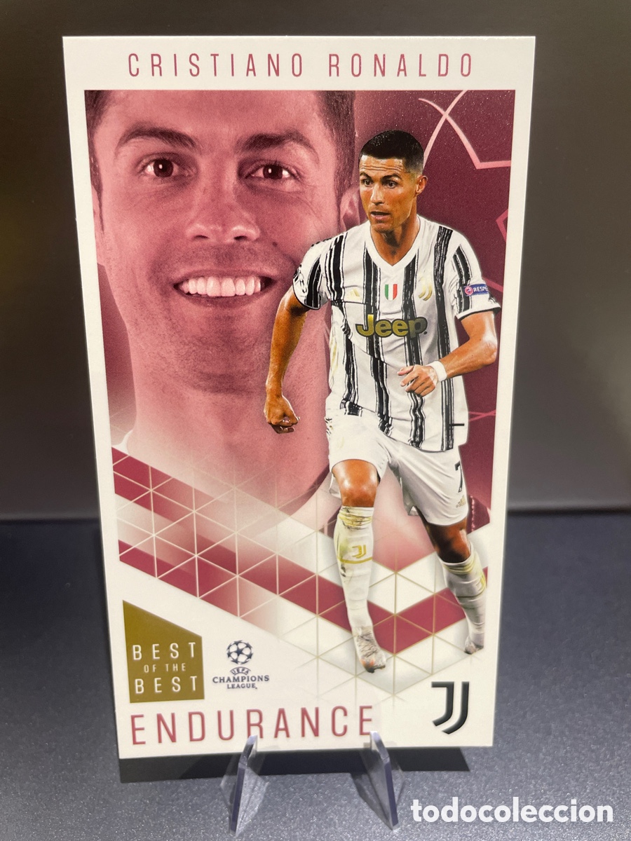 Figurine di Calcio: Cristiano Ronaldo 55 Endurance Best of the Best UCL 2020-21 Topps Juventus