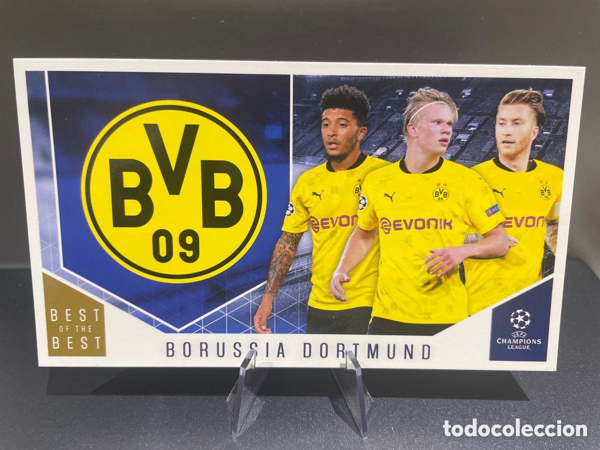 Figurine di Calcio: Borussia Dortmund Haaland 104 Best of the Best UCL 2020-21 Topps