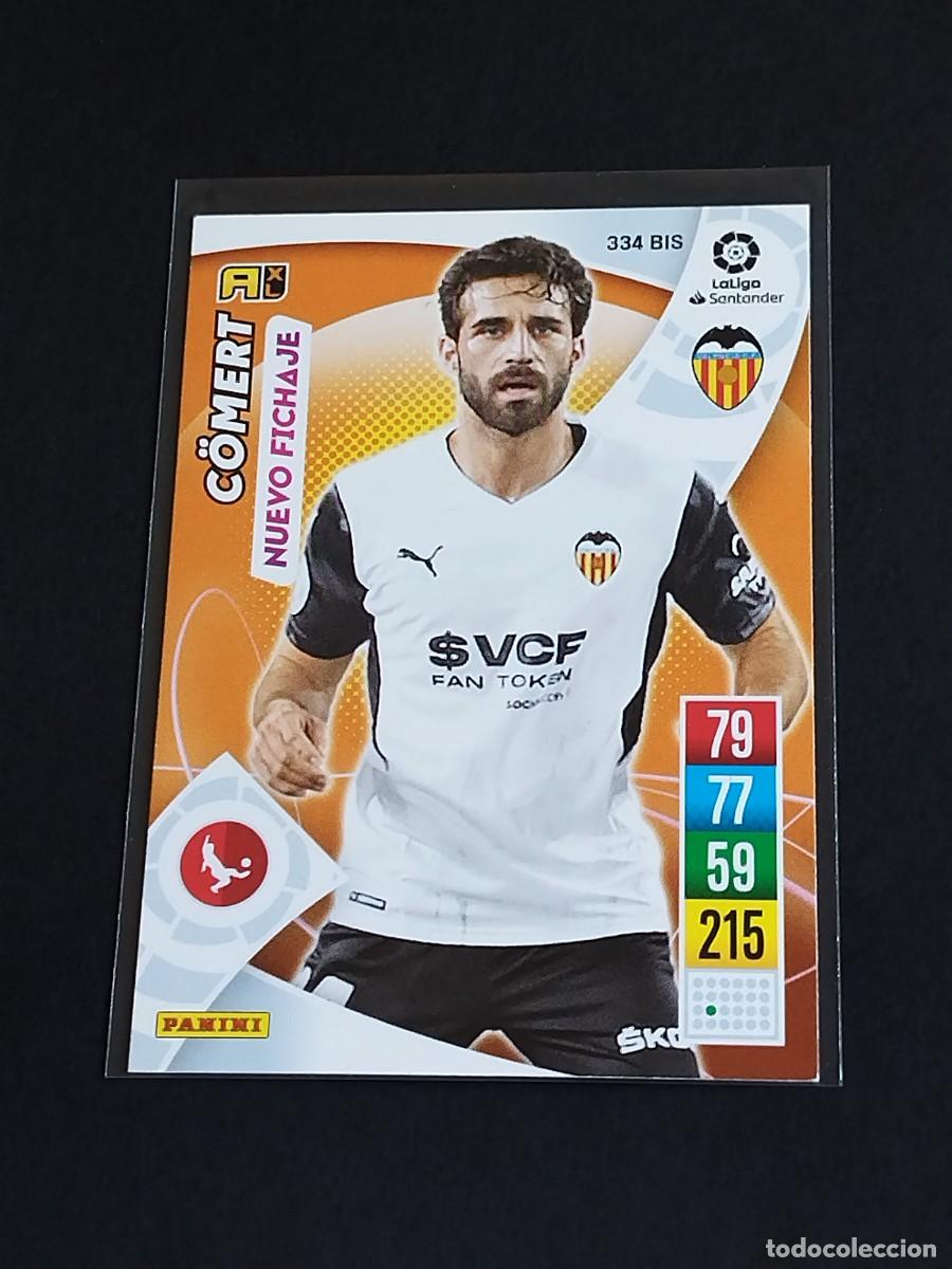Cromos de f&uacute;tbol: COMERT NUEVO FICHAJE #334 BIS VALENCIA CF - ADRENALYN XL LA LIGA 2021 2022 - PANINI 21 22