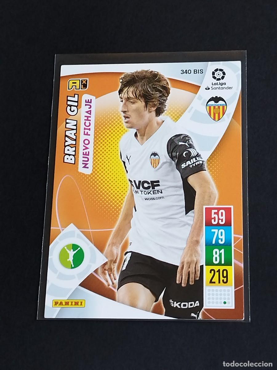 Cromos de f&uacute;tbol: BRYAN GIL NUEVO FICHAJE #340 BIS VALENCIA CF - ADRENALYN XL LA LIGA 2021 2022 - PANINI 21 22