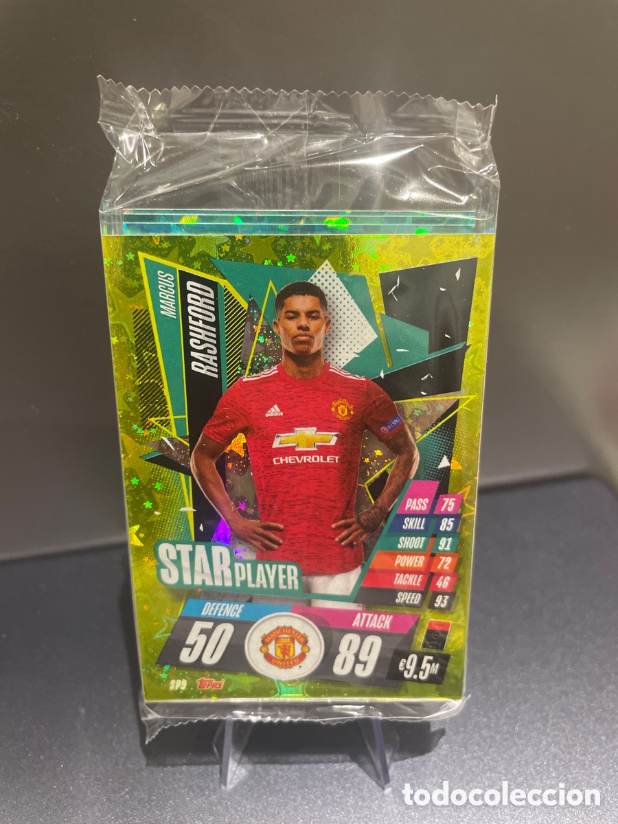Figurine di Calcio: Pack 34 cards Star Player - Rising Star Topps Match Attax 2020-21 contiene 7 cards especiales