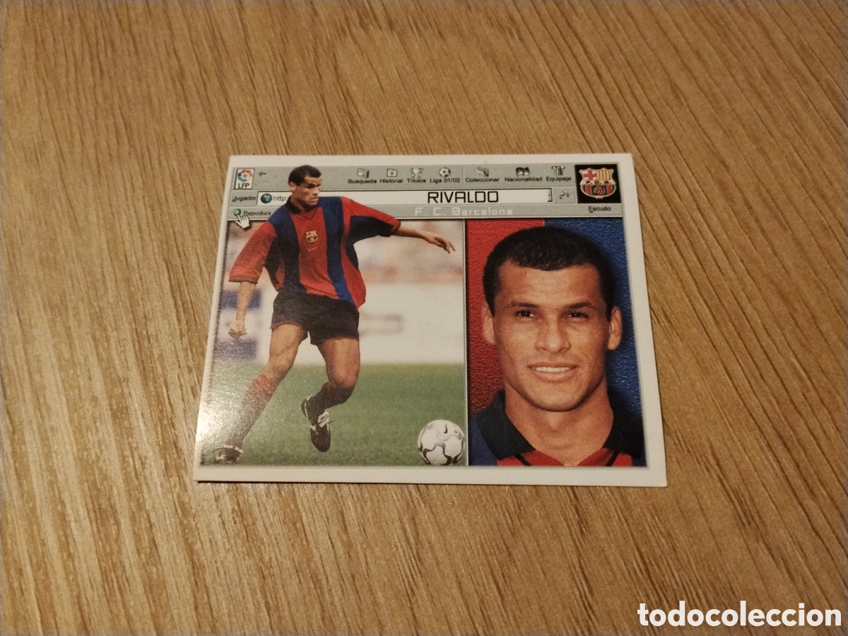 Cromos de f&uacute;tbol: Rivaldo 2001/2002 colecciones Este