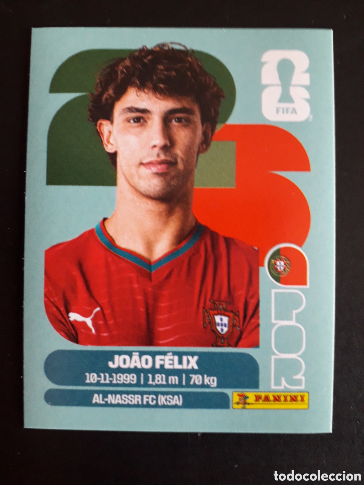 Cromos de f&uacute;tbol: JO&Atilde;O F&Eacute;LIX PORTUGAL POR 17 MUNDIAL F&Uacute;TBOL 2026 FIFA WORLD CUP PANINI SIN PEGAR PEDIDO M&Iacute;NIMO 3&euro;