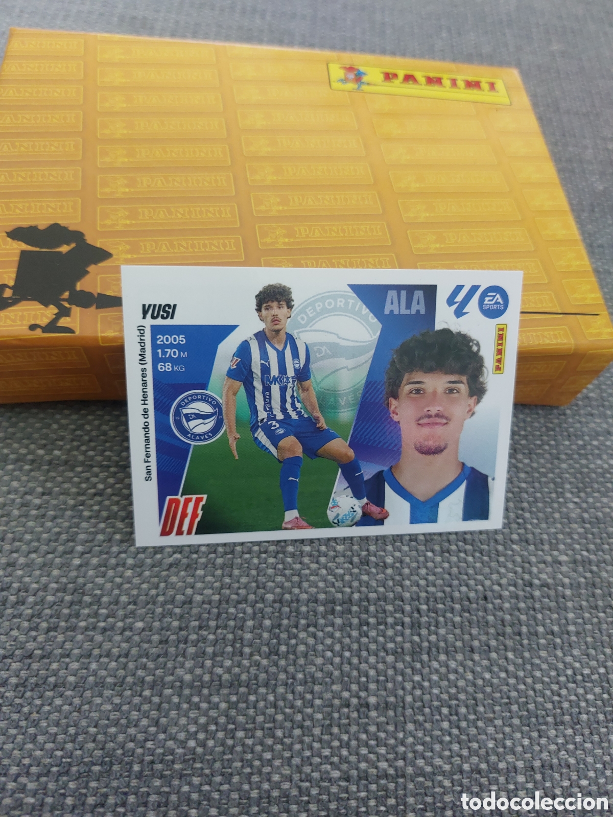 Cromos de f&uacute;tbol: 6 BIS YUSI COLOCA ALAVES LIGA 2025 2026 25 26 ESTE PANINI NUNCA PEGADO