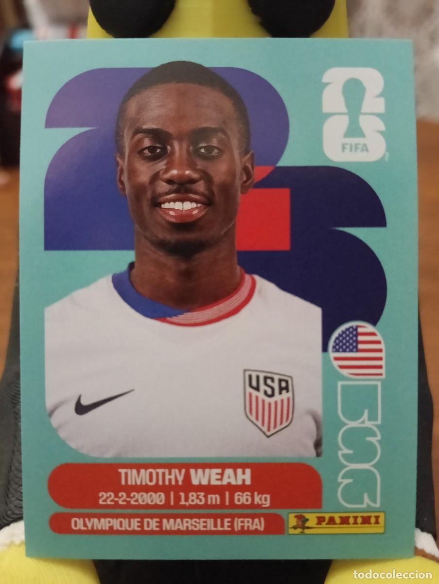 Cromos de f&uacute;tbol: Mundial 2026 - Timothy Weah - N&deg; 12 - Usa