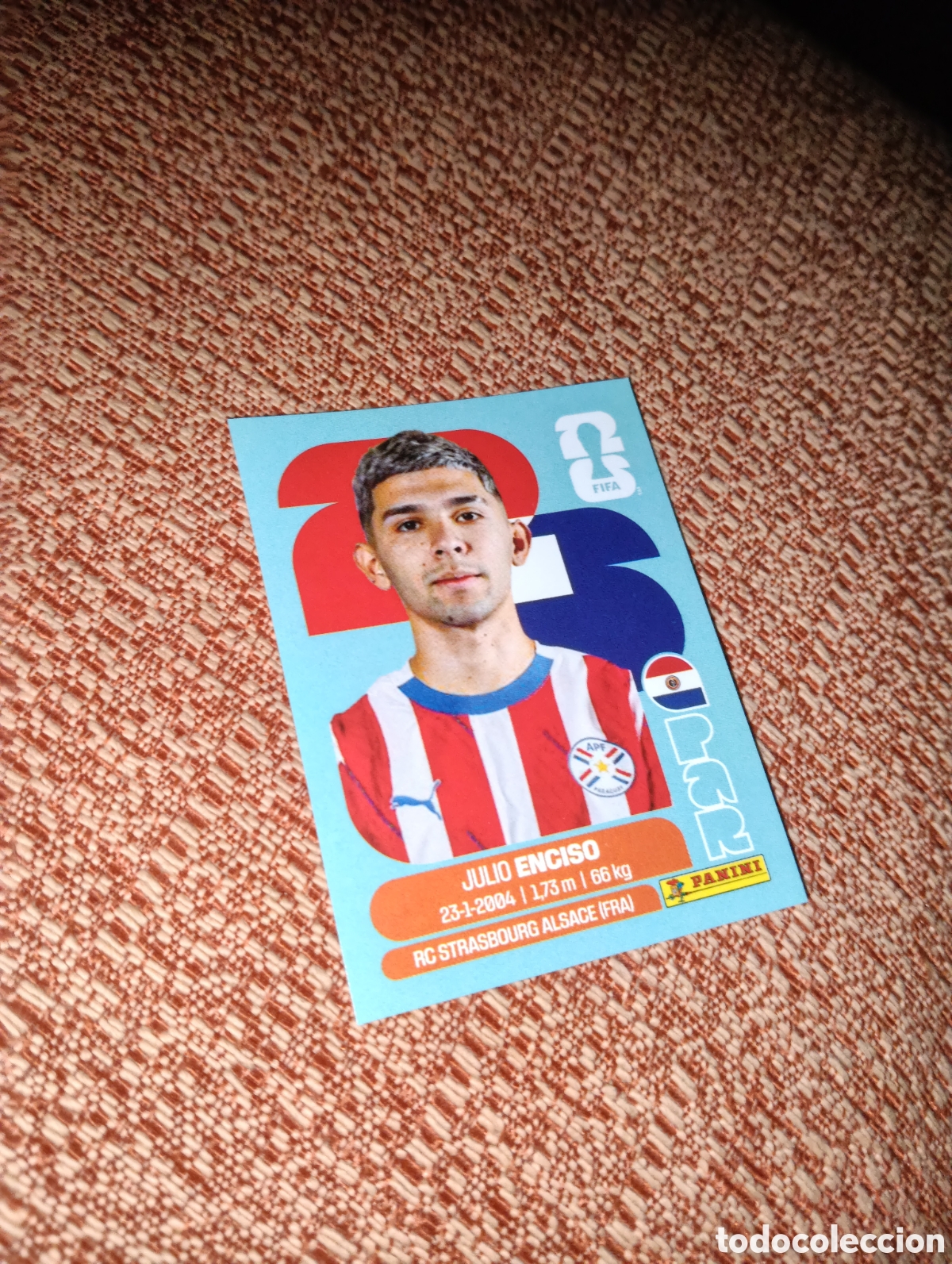 Cromos de f&uacute;tbol: PAR 15 PAR15 JULIO ENCISO PARAGUAY ⚽ PANINI FIFA MUNDIAL WORLD CUP 26 2026 STICKER ⚽