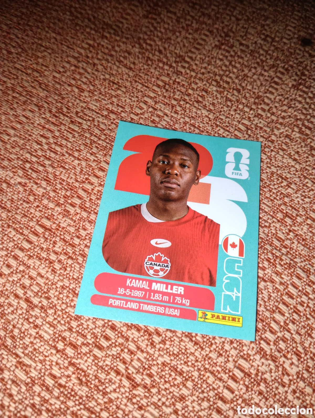 Cromos de f&uacute;tbol: CAN9 CAN 9 Kamal Miller Canad&aacute; Sticker Cromo FIFA World Cup 2026 26 Panini Mundial