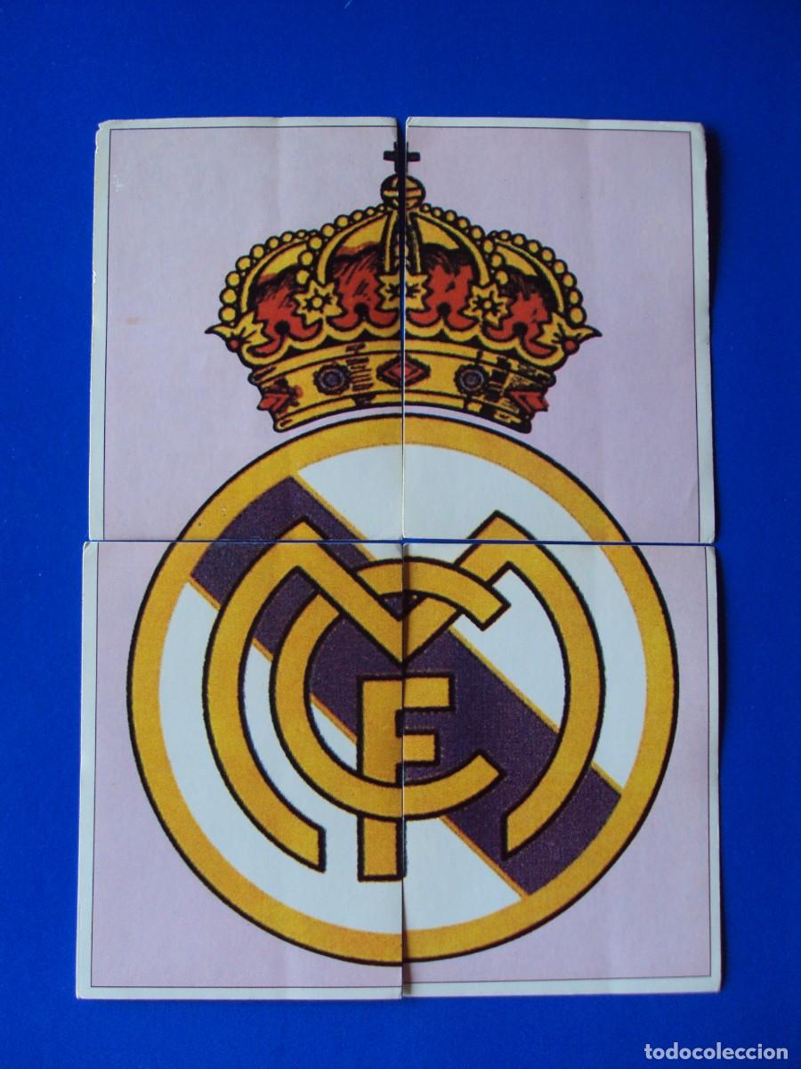 Figurine di Calcio: CROMOS N&ordm; 1 2 3 Y 4 ESCUDO &Aacute;LBUM COLECCI&Oacute;N REAL MADRID 95 96 1995 1996 PANINI NUNCA PEGADO SIN PEGAR
