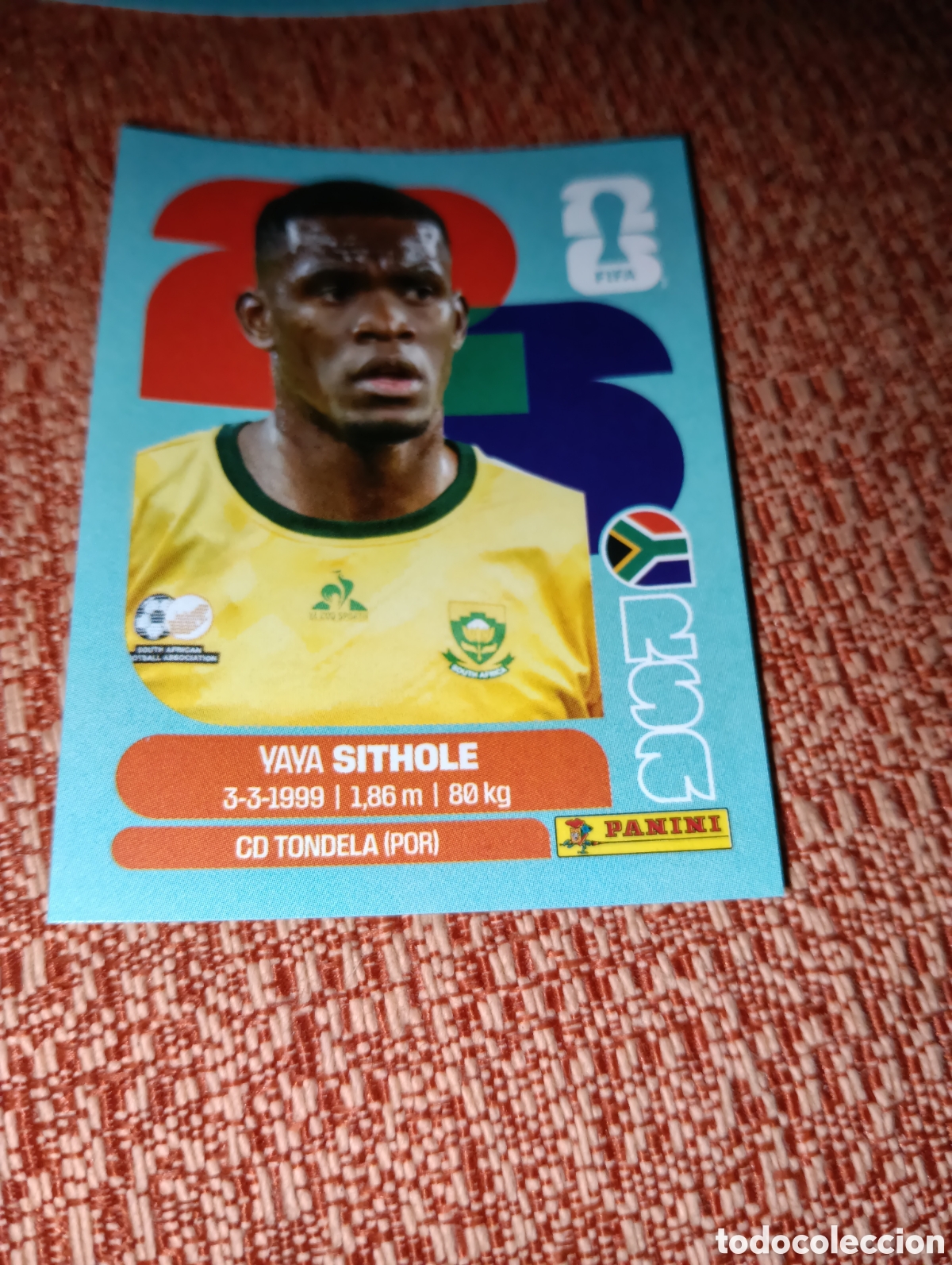 Cromos de f&uacute;tbol: SITHOLE SUD&Aacute;FRICA RSA 15 MUNDIAL F&Uacute;TBOL 2026 FIFA WORLD CUP PANINI SIN PEGAR PEDIDO M&Iacute;NIMO 3&euro;
