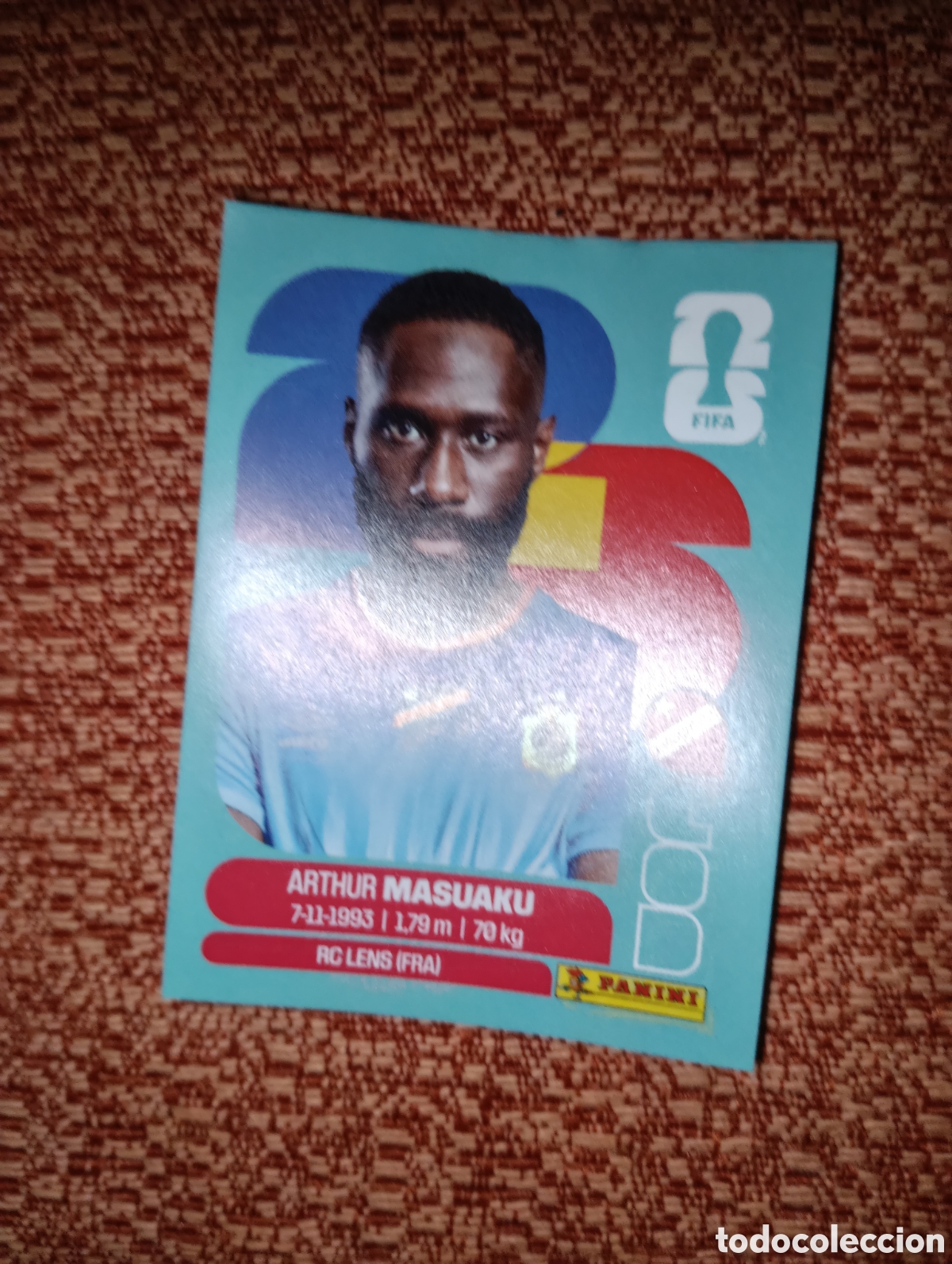 Cromos de f&uacute;tbol: COD5 ARTHUR MASUAKU 5 CONGO MUNDIAL FIFA WORLD CUP 2026 STICKER PANINI SIN PEGAR